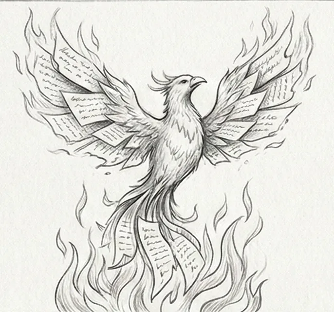 Des flammes dansantes dans l'obscurité, symbolisant la transformation et la passion dans les rêves