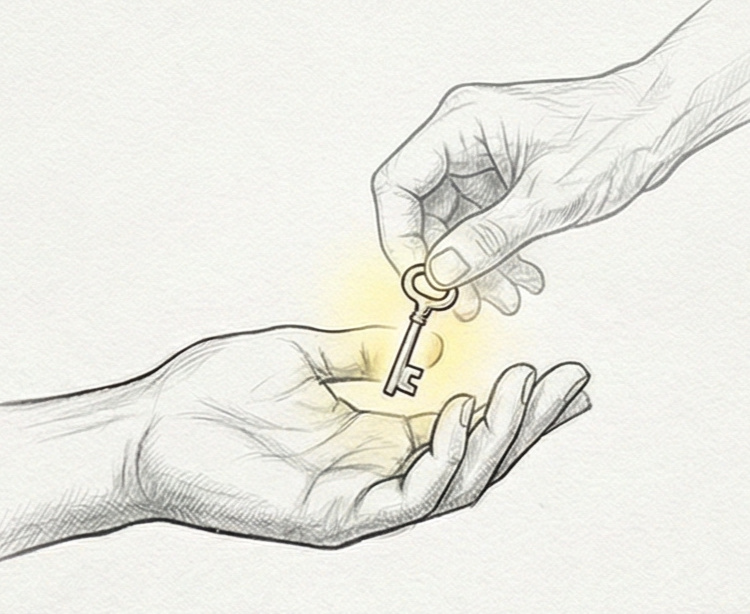 Une lumière douce symbolisant la présence des êtres chers disparus dans nos rêves